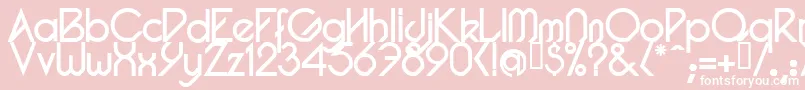 PacotillRegular Font – White Fonts on Pink Background