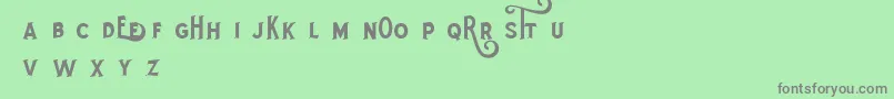 RotheDemo Font – Gray Fonts on Green Background