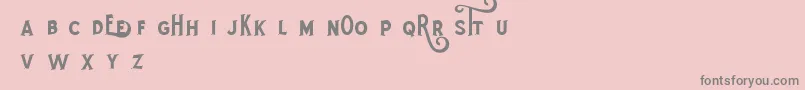 RotheDemo Font – Gray Fonts on Pink Background