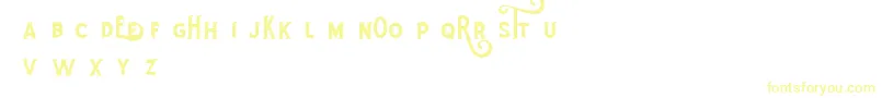 Шрифт RotheDemo – жёлтые шрифты