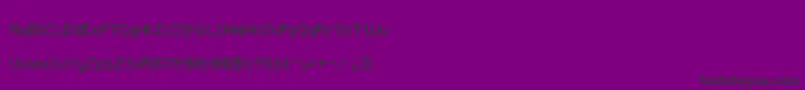 ThinPixel7 Font – Black Fonts on Purple Background