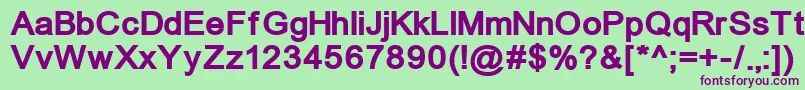 Unkoi8b Font – Purple Fonts on Green Background