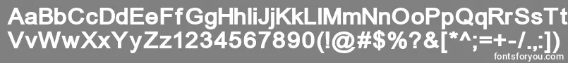 フォントUnkoi8b – 灰色の背景に白い文字