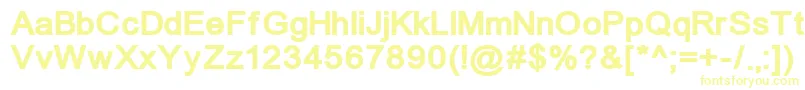 Unkoi8b-fontti – keltaiset fontit