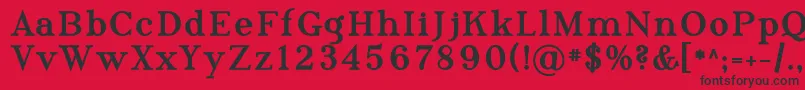 PhosphorusTriselenide Font – Black Fonts on Red Background