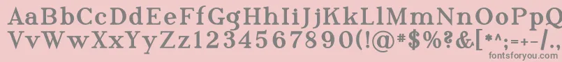 PhosphorusTriselenide Font – Gray Fonts on Pink Background