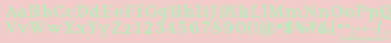 PhosphorusTriselenide Font – Green Fonts on Pink Background