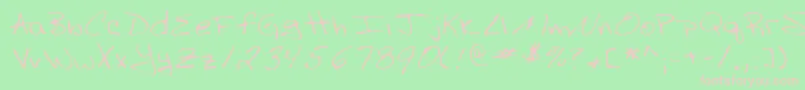 fuente Lehn003 – Fuentes Rosadas Sobre Fondo Verde
