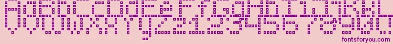 BrickLed7 Font – Purple Fonts on Pink Background