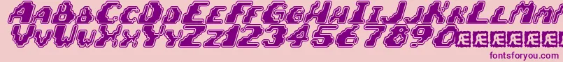 Zerovelo Font – Purple Fonts on Pink Background