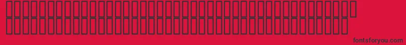 フォントHydroobjects500 – 赤い背景に黒い文字