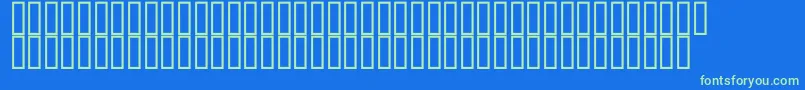 Saiba mais sobre a fonte Hydroobjects500 Fonte Hydroobjects500 – fontes verdes em um fundo azul