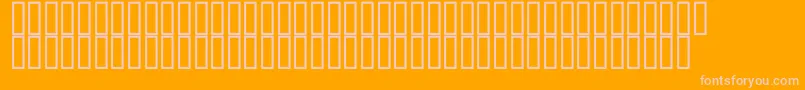 Hydroobjects500 Font – Pink Fonts on Orange Background