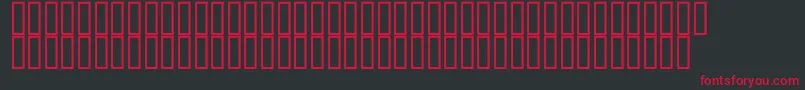 Hydroobjects500 Font – Red Fonts on Black Background