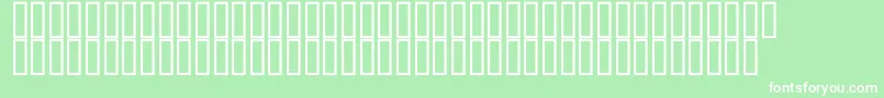 Hydroobjects500 Font – White Fonts on Green Background