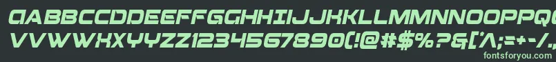 Fonte Beamweaponcondital – fontes verdes em um fundo preto
