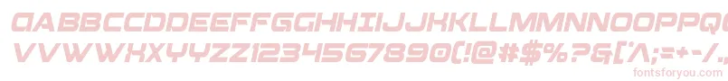 Beamweaponcondital Font – Pink Fonts on White Background