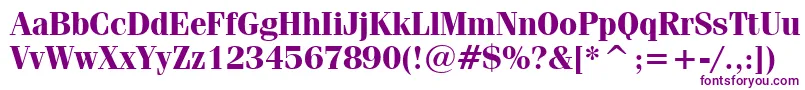 Feniceb Font – Purple Fonts on White Background