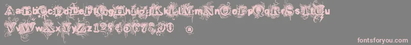 Vtksrevolt Font – Pink Fonts on Gray Background