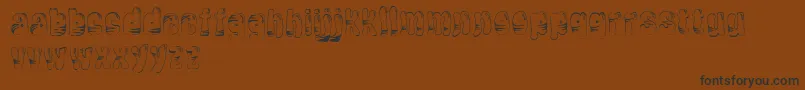 Lisätietoja TigerballoonRegular-fontista TigerballoonRegular-fontti – mustat fontit ruskealla taustalla