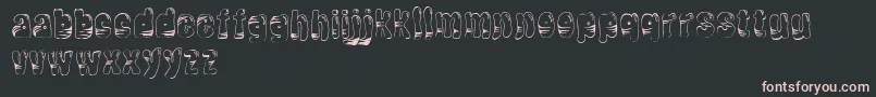 TigerballoonRegular Font – Pink Fonts on Black Background