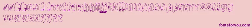 TigerballoonRegular Font – Purple Fonts on Pink Background