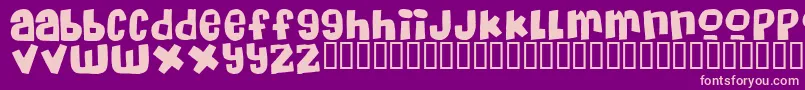 Saiba mais sobre a fonte Massiveheadache Fonte Massiveheadache – fontes rosa em um fundo violeta