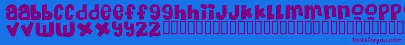 More about Massiveheadache Font Massiveheadache Font – Purple Fonts on Blue Background