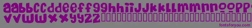 Massiveheadache Font – Purple Fonts on Gray Background