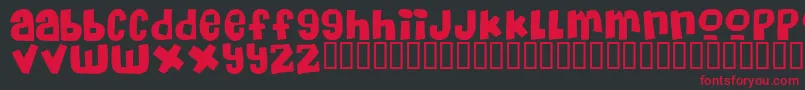 Massiveheadache Font – Red Fonts on Black Background