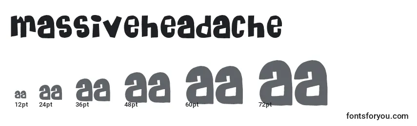 Massiveheadache Font Sizes