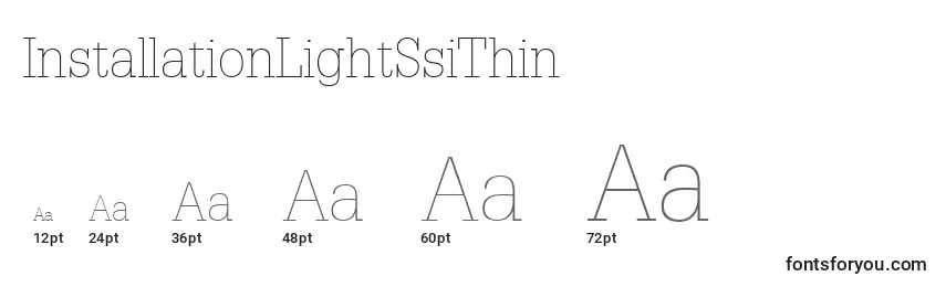 InstallationLightSsiThin Font Sizes