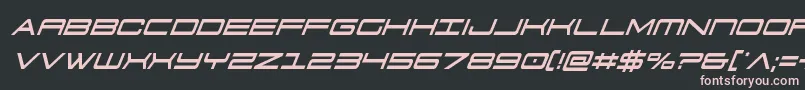 911porschav3condital Font – Pink Fonts on Black Background