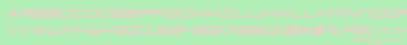 911porschav3condital Font – Pink Fonts on Green Background
