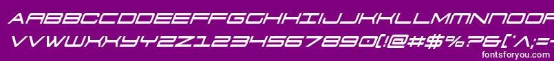 911porschav3condital Font – White Fonts on Purple Background