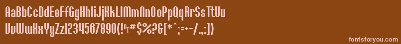 Police SfWillamette – polices roses sur fond brun