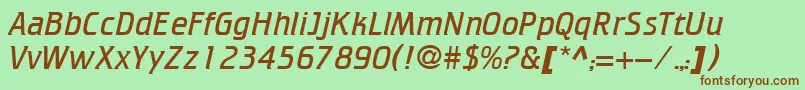 Cricket ffy Font – Brown Fonts on Green Background