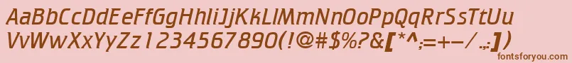 Cricket ffy Font – Brown Fonts on Pink Background