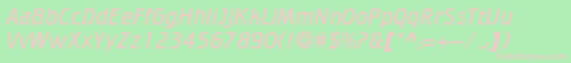 Cricket ffy Font – Pink Fonts on Green Background