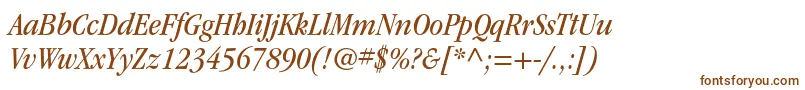 ItcgaramondstdBkcondita Font – Brown Fonts on White Background