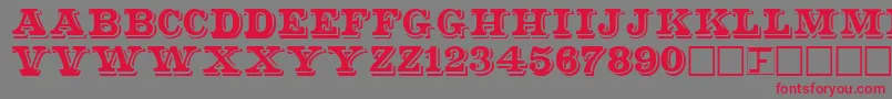 Shadser Font – Red Fonts on Gray Background