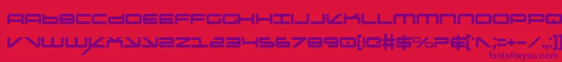 Oramacc Font – Purple Fonts on Red Background