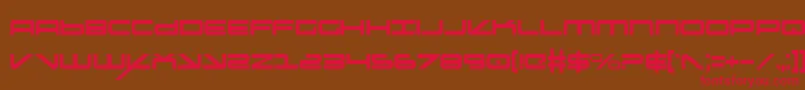 Oramacc Font – Red Fonts on Brown Background