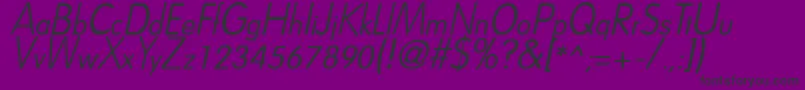 DreamspeakItalic Font – Black Fonts on Purple Background