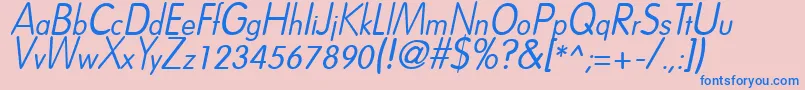 fuente DreamspeakItalic – Fuentes Azules Sobre Fondo Rosa