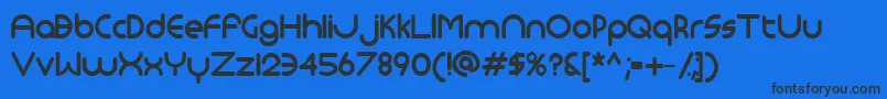 Monoglyceridebold Font – Black Fonts on Blue Background