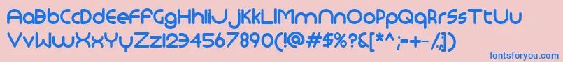 Monoglyceridebold Font – Blue Fonts on Pink Background