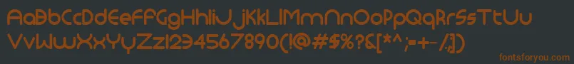 Monoglyceridebold Font – Brown Fonts on Black Background