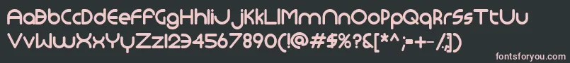 Monoglyceridebold Font – Pink Fonts on Black Background