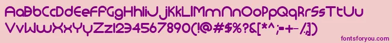 Monoglyceridebold Font – Purple Fonts on Pink Background